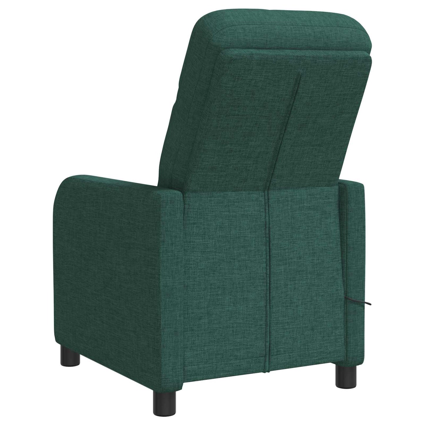 Massage Recliner Donkergroen Stof