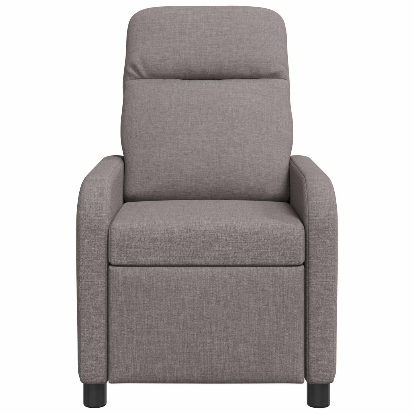 Massage Recliner Taupe Stof