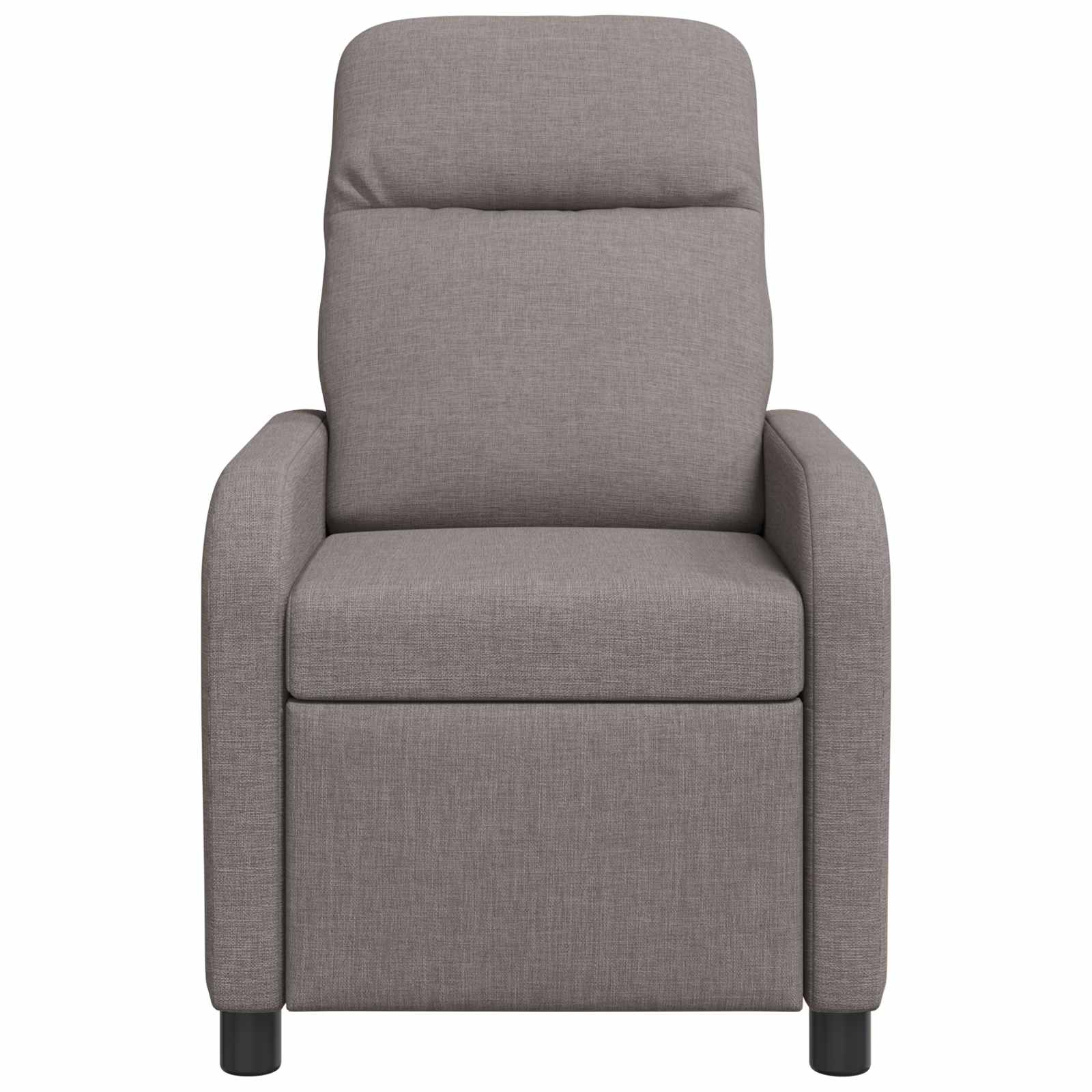 Massage Recliner Taupe Stof