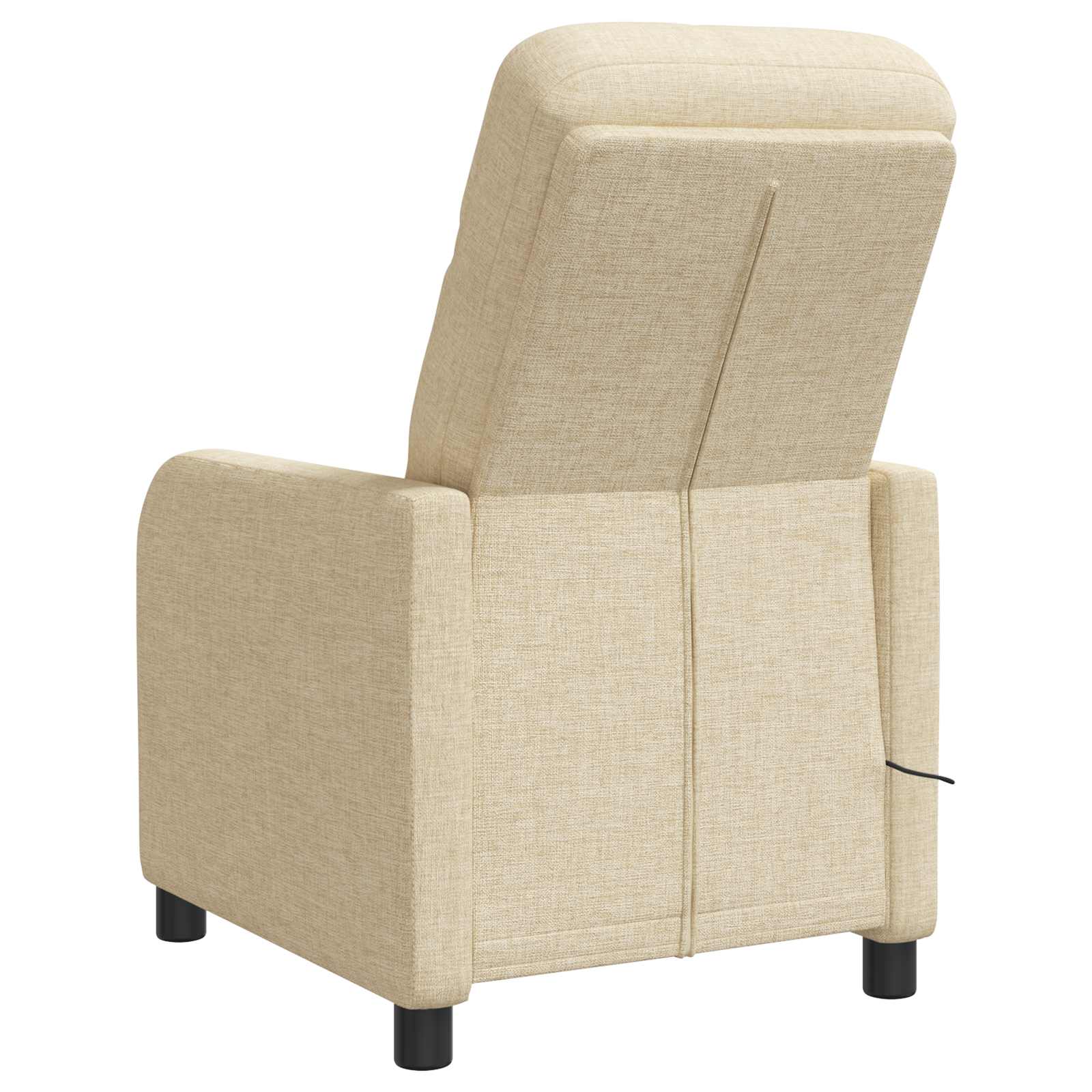 Massage Recliner Crèmekleurig Stof
