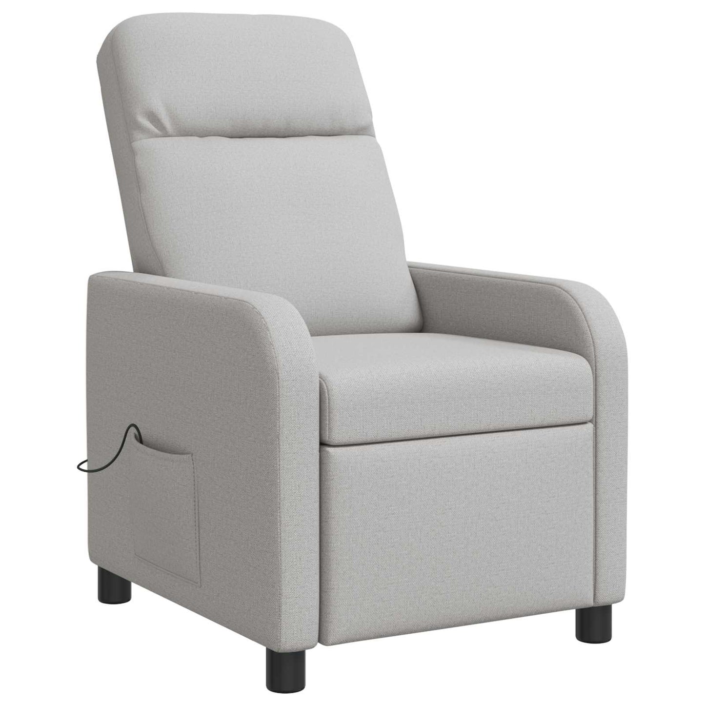 Massage Recliner Wolkengrijs Stof Wolkengrijze stof