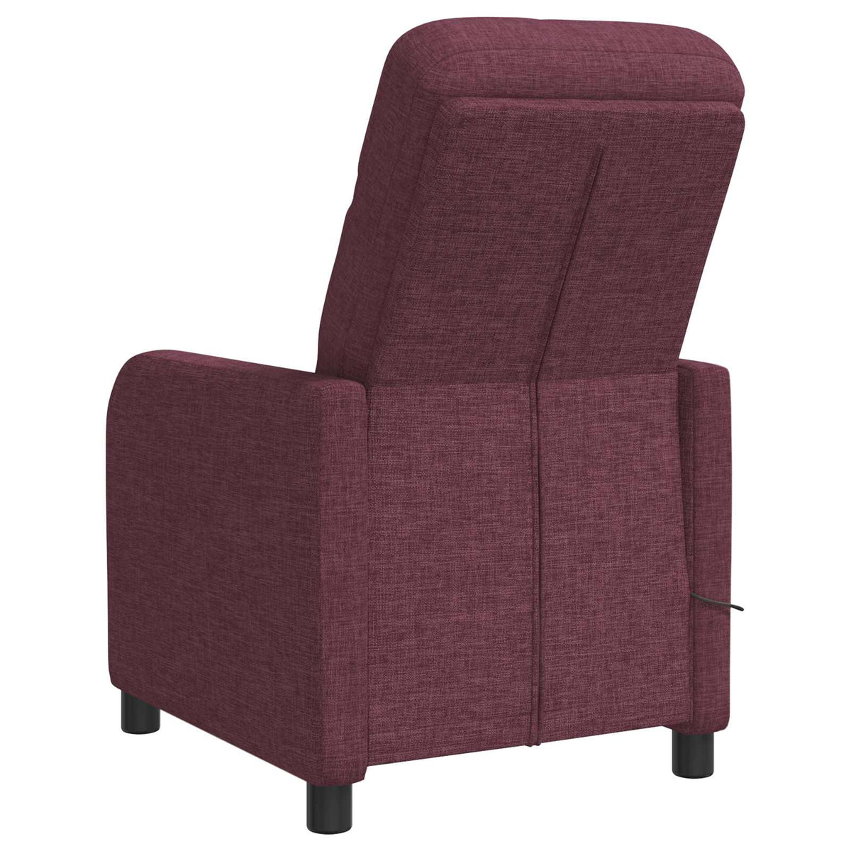 Massage Recliner Paars Stof