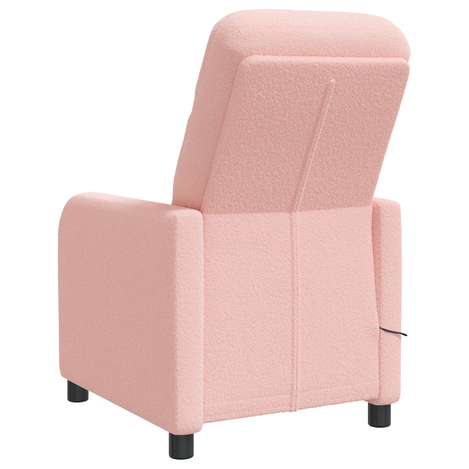 Massage Recliner Roze Bouclé