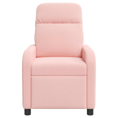Massage Recliner Roze Bouclé
