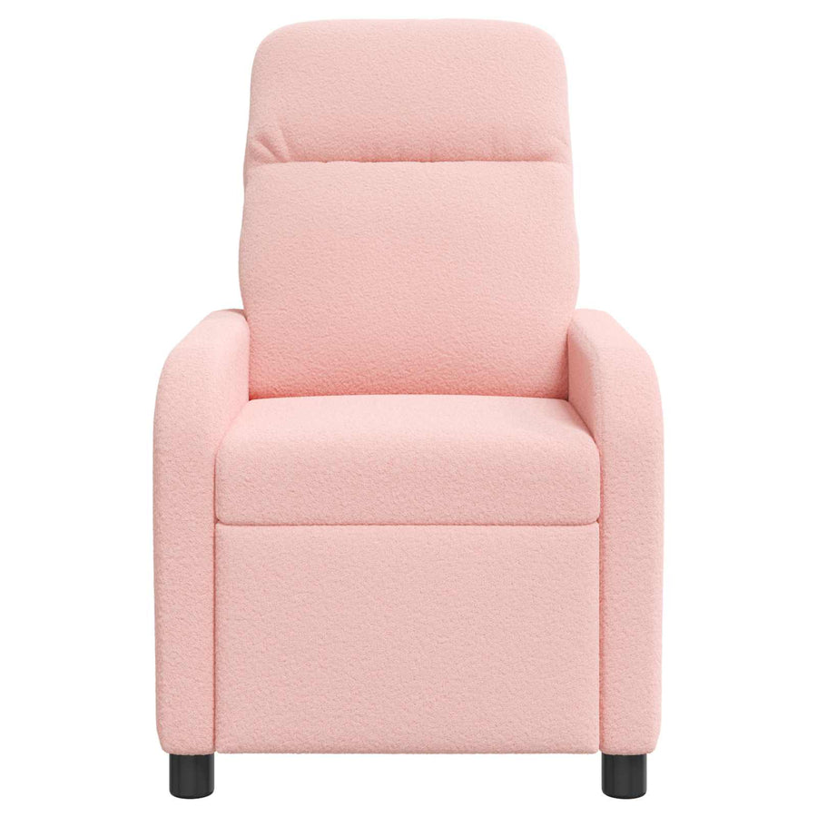 Massage Recliner Roze Bouclé