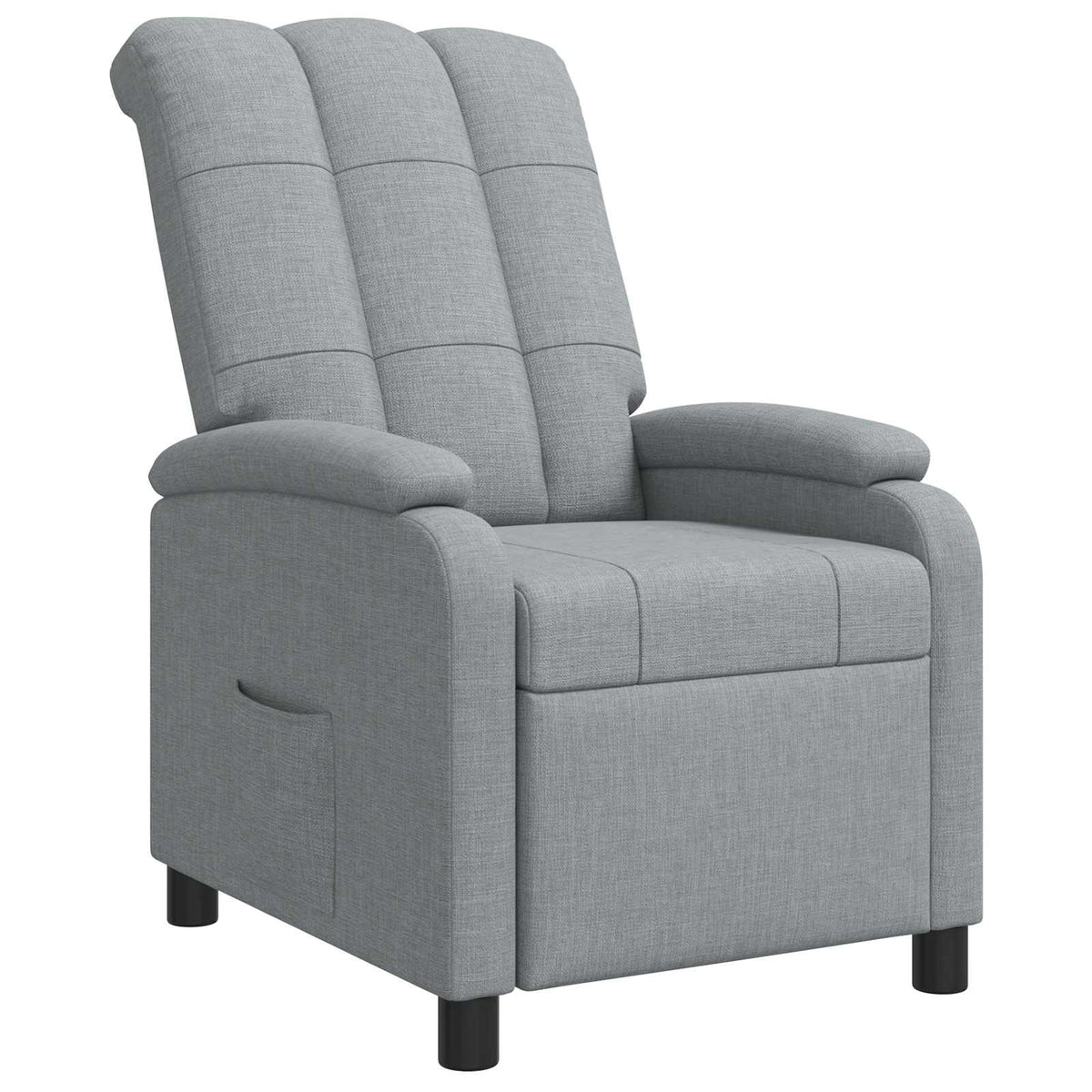 Relaxfauteuil Lichtgrijs Stof