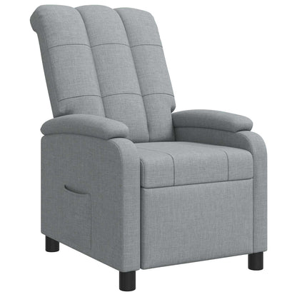 Relaxfauteuil Lichtgrijs Stof