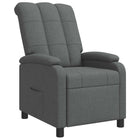 Relaxfauteuil 66x95x100 cm donkergrijs stof