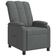 Relaxfauteuil 66x95x100 cm donkergrijs stof