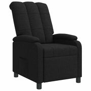 Relaxfauteuil zwart stof 66x95x100 cm verstelbaar