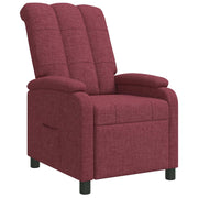 Relaxfauteuil wijnrood stof 66x95x100 cm verstelbaar