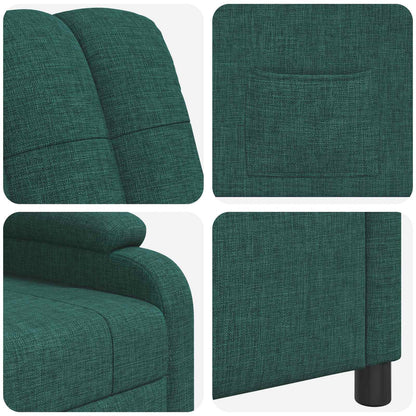 Relaxfauteuil Donkergroen Stof