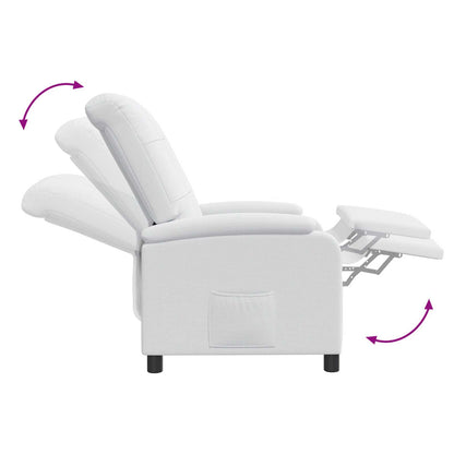 Relaxfauteuil Wit Stof