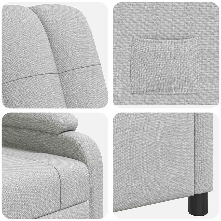 Relaxfauteuil Wolkengrijs Stof Wolkengrijze stof
