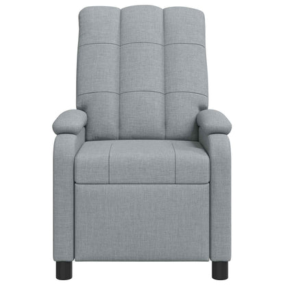 Massage Recliner Lichtgrijs Stof