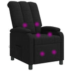 Massagefauteuil zwart stof 66x95x100 cm