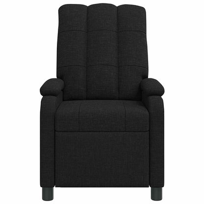 Massage Recliner Zwart Stof