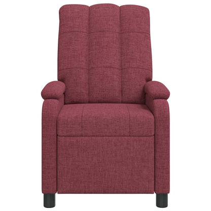 Massage Recliner Wijnrood Stof