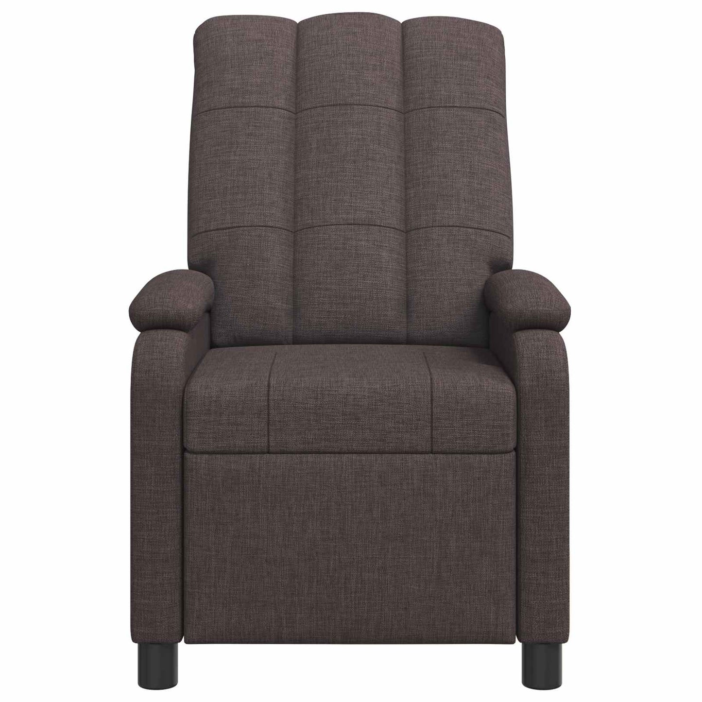 Massage Recliner Donkerbruin Stof