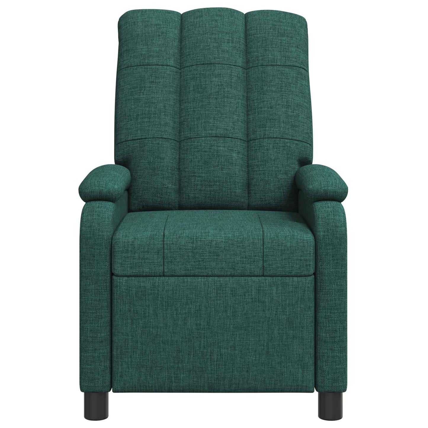 Massage Recliner Donkergroen Stof