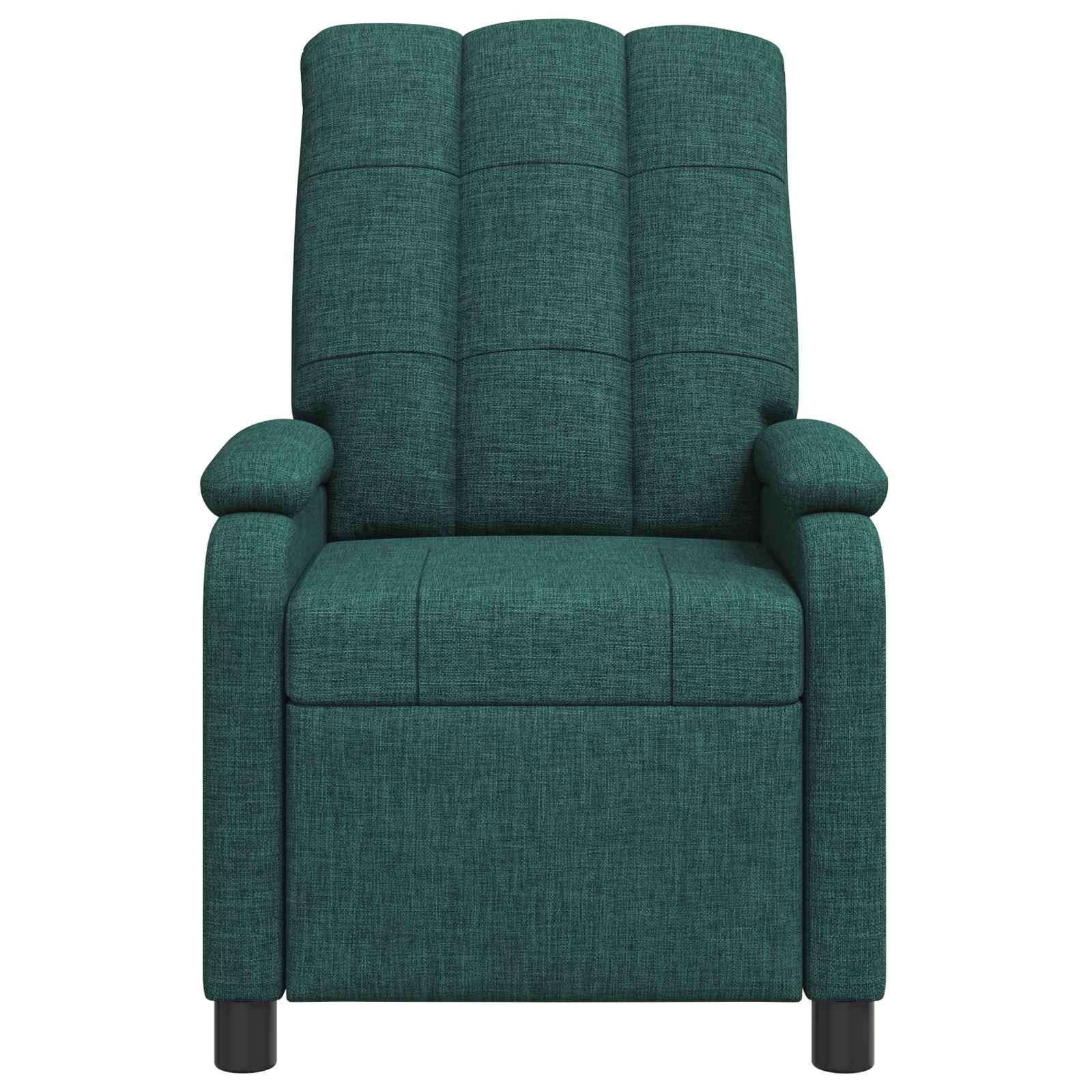 Massage Recliner Donkergroen Stof