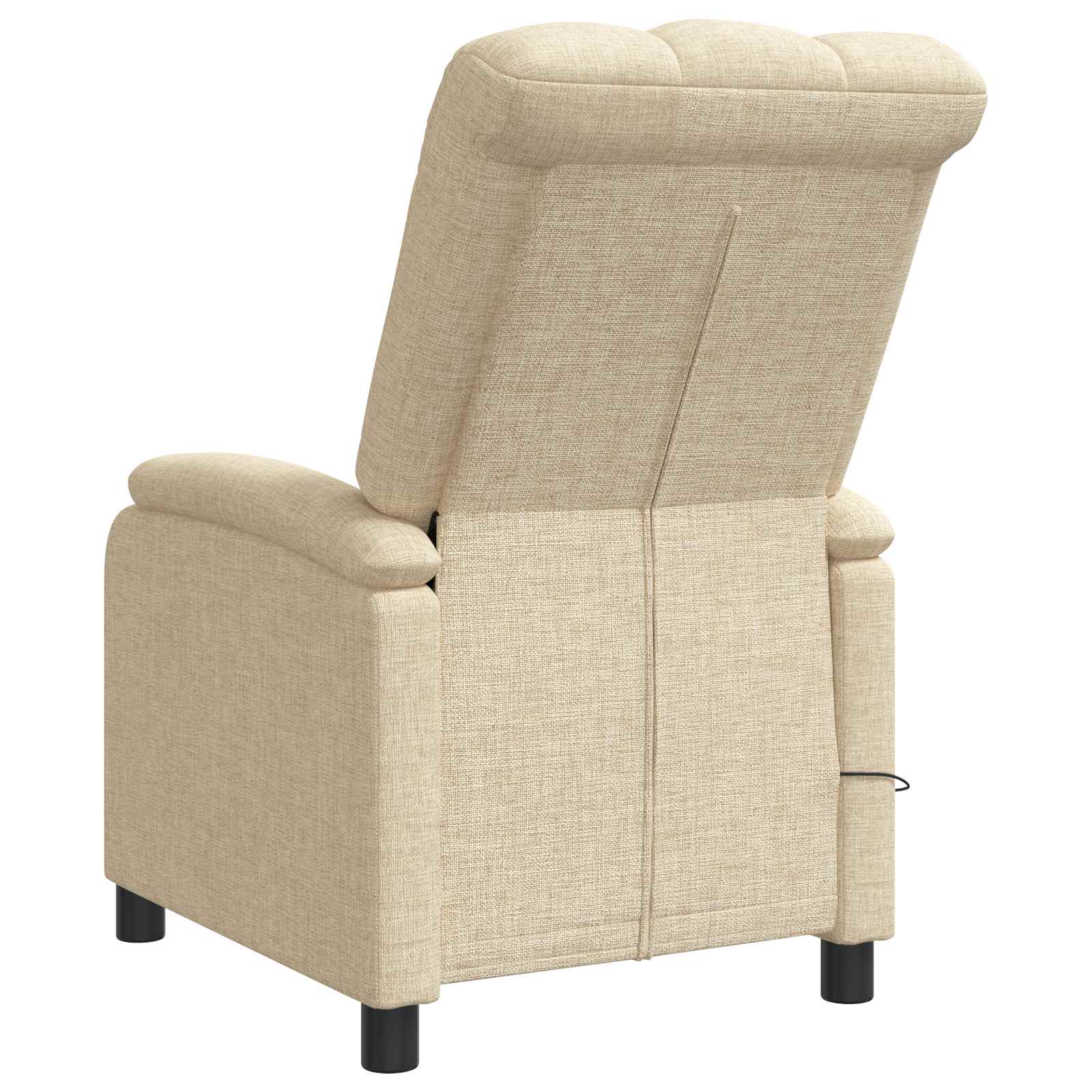 Massage Recliner Crèmekleurig Stof