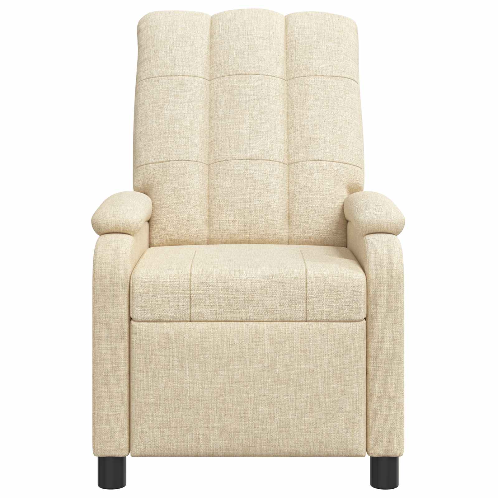 Massage Recliner Crèmekleurig Stof