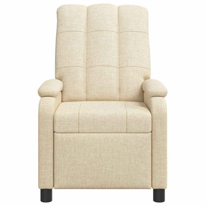 Massage Recliner Crèmekleurig Stof