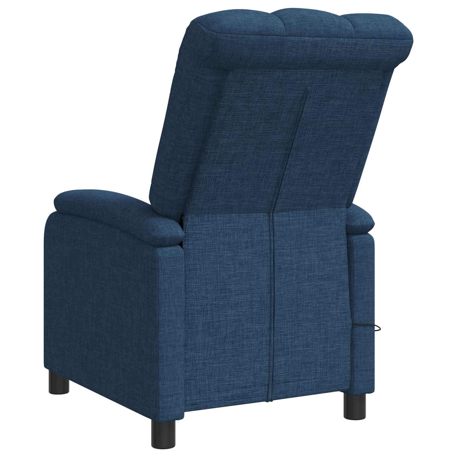 Massage Recliner Blauw Stof