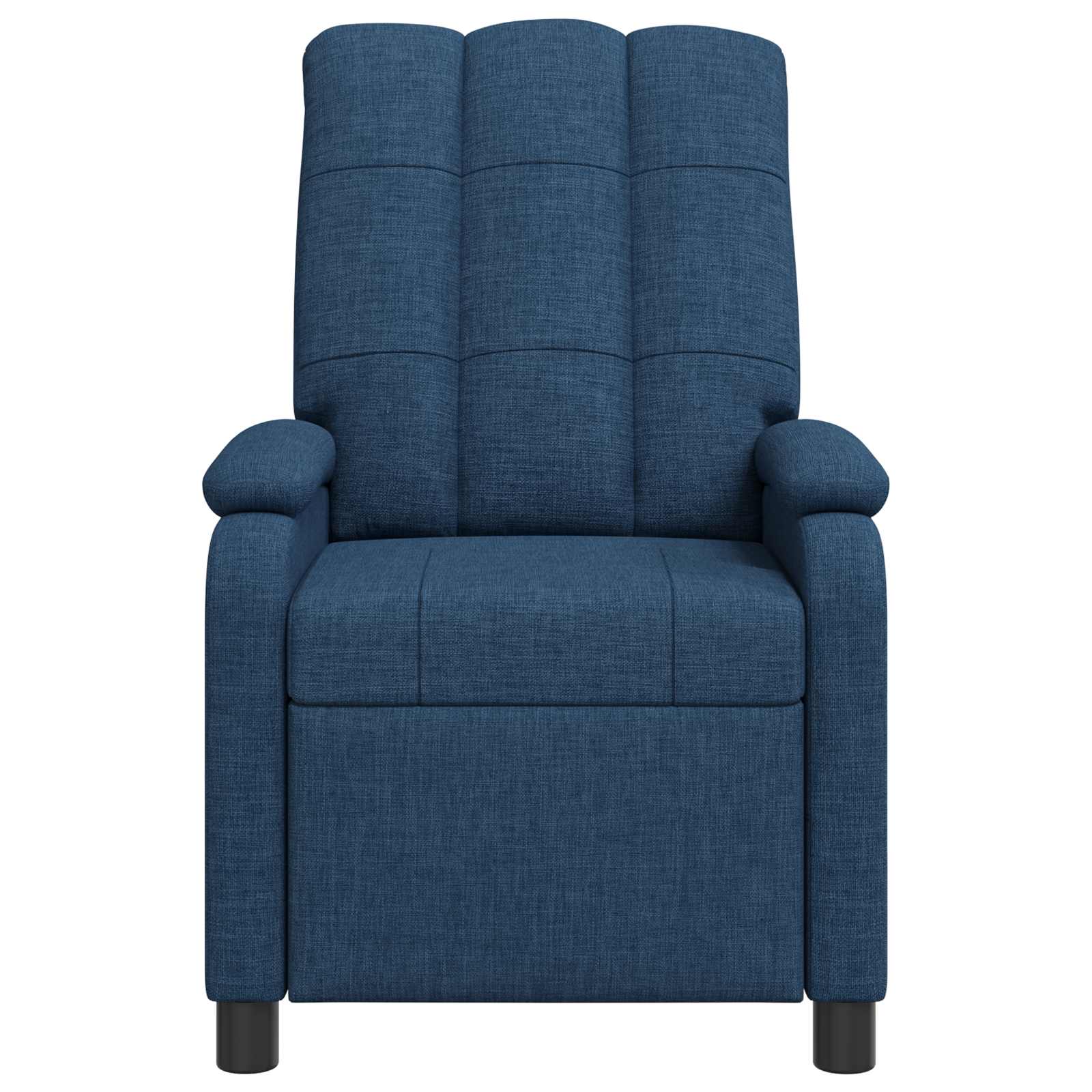 Massage Recliner Blauw Stof