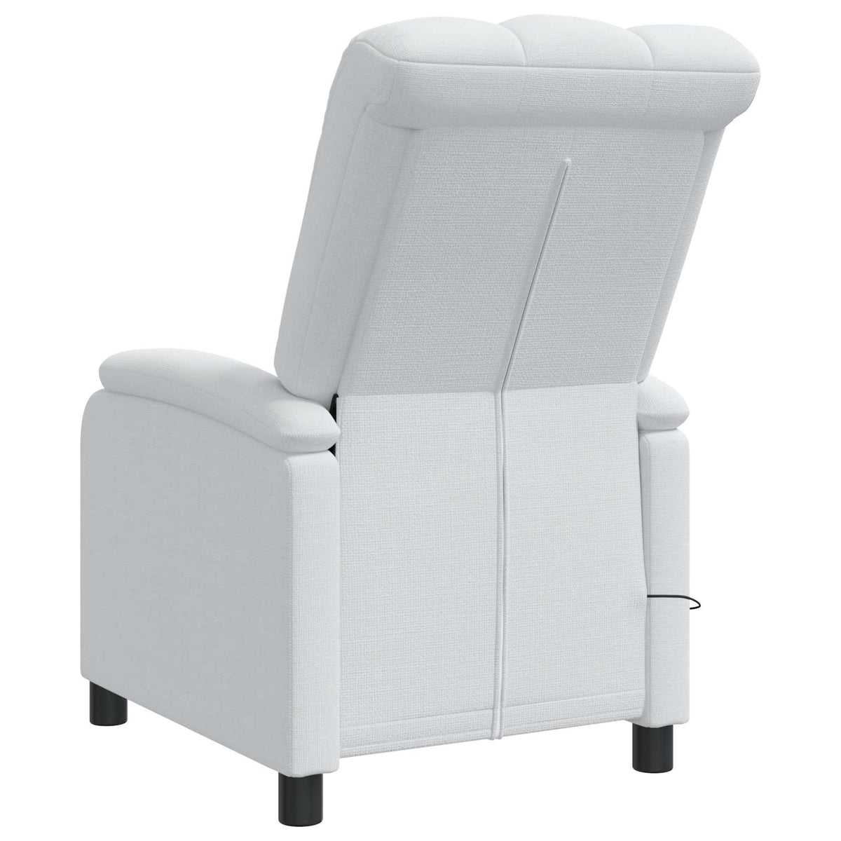 Massage Recliner Wit Stof