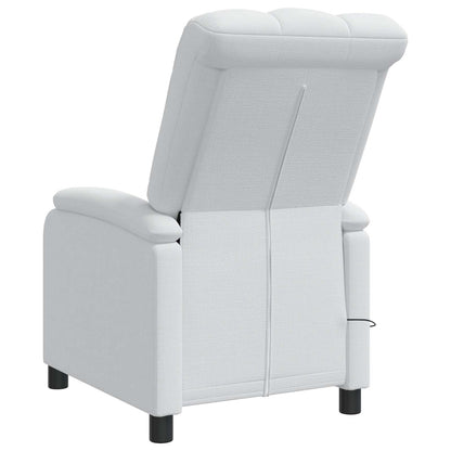 Massage Recliner Wit Stof
