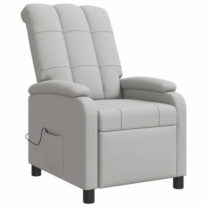 Massage Recliner Wolkengrijs Stof Wolkengrijze stof