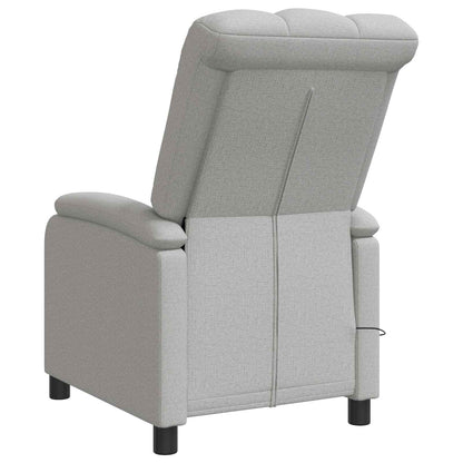 Massage Recliner Wolkengrijs Stof Wolkengrijze stof