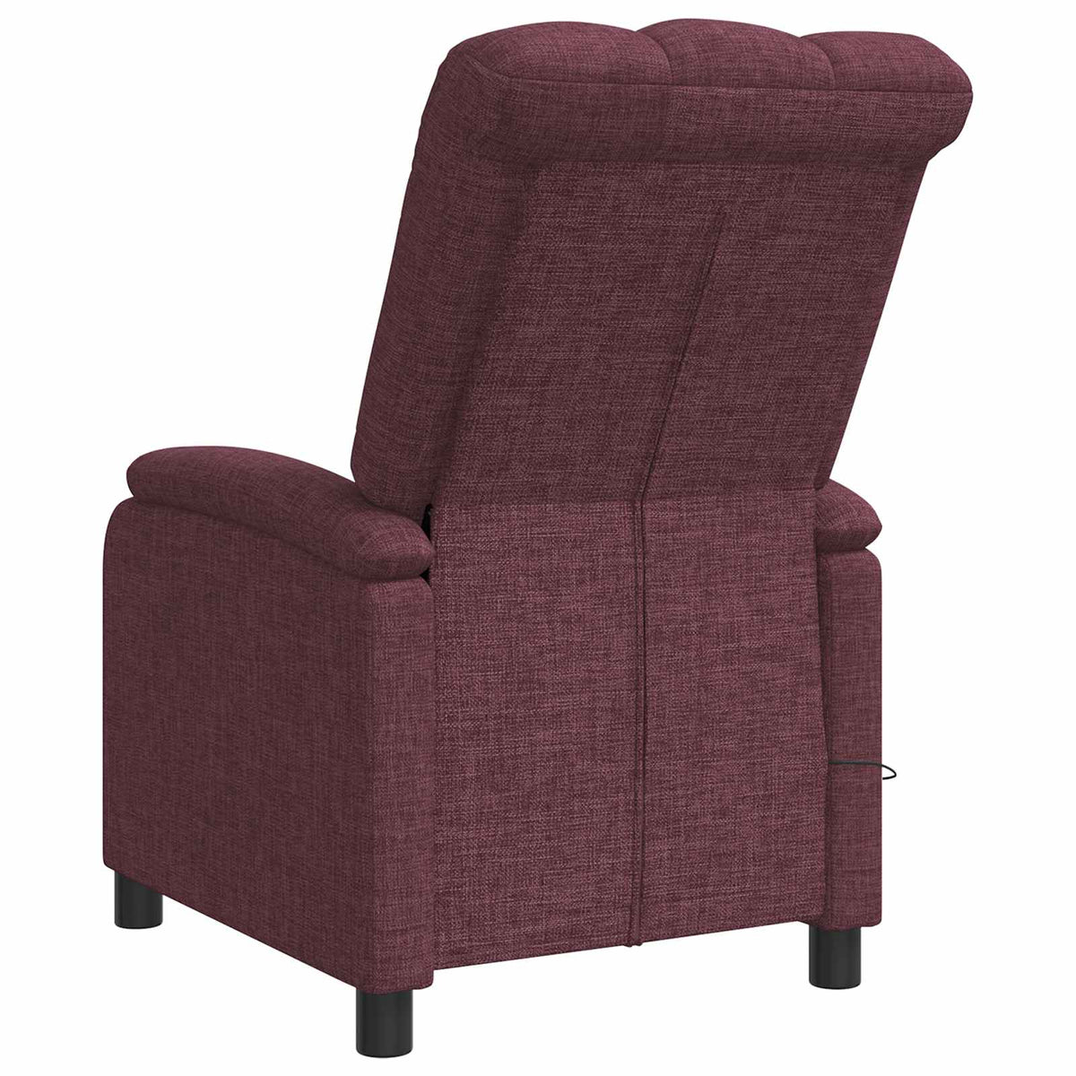 Massage Recliner Paars Stof