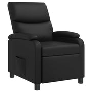 Relaxfauteuil zwart kunstleer