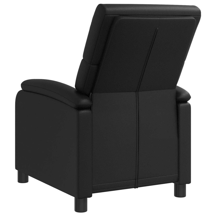 Relaxfauteuil Zwart Kunstleer