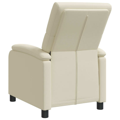 Relaxfauteuil Crèmekleurig Kunstleer