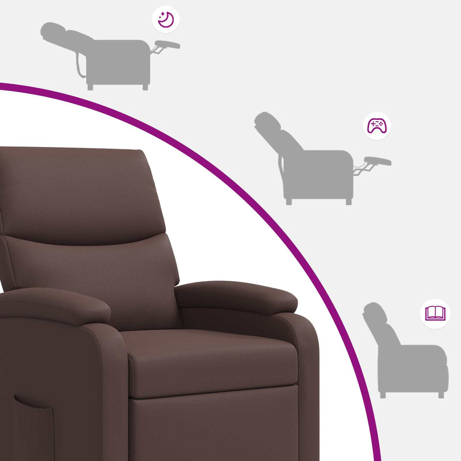 Relaxfauteuil Bruin Kunstleer