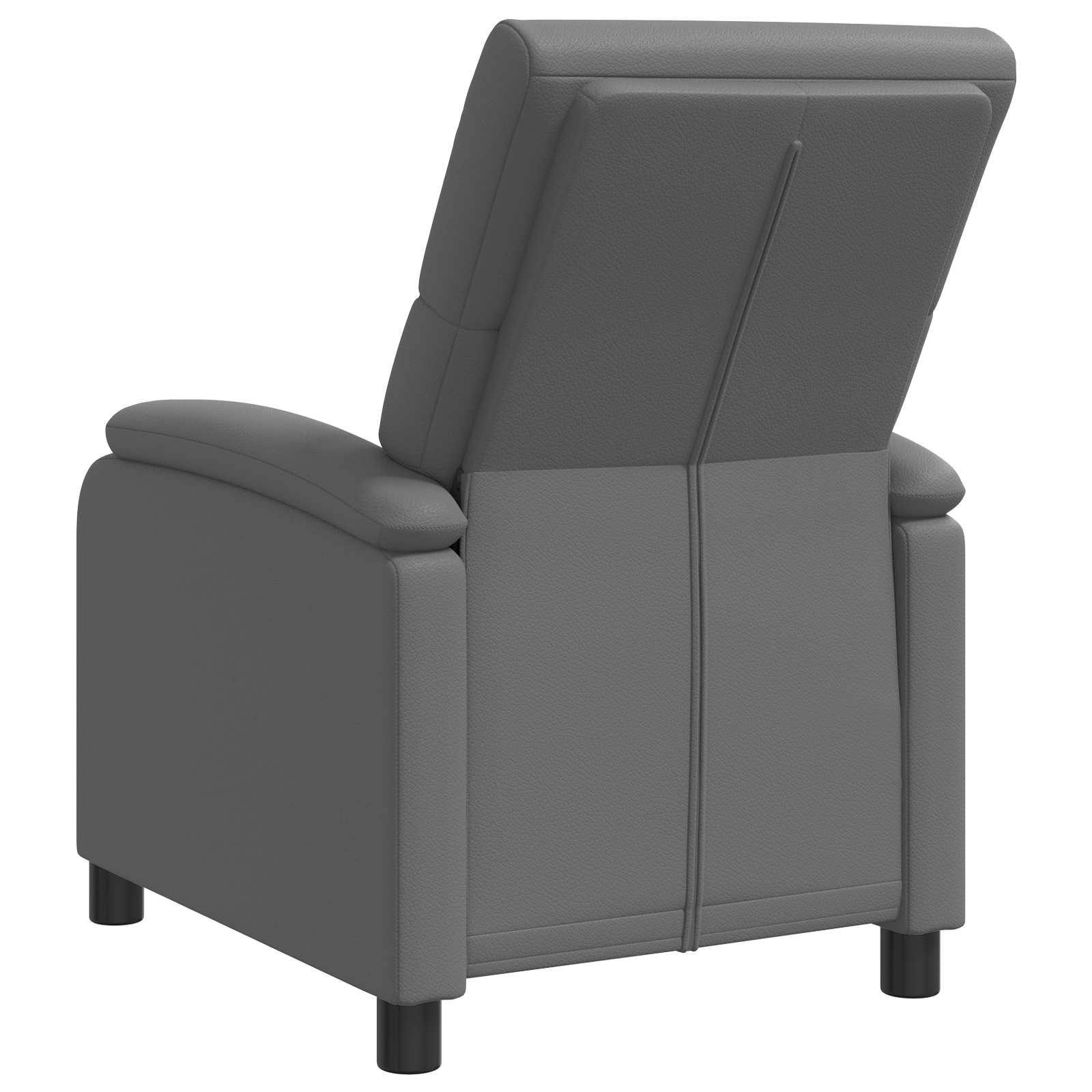 Relaxfauteuil Grijs Kunstleer
