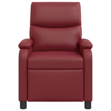 Relaxfauteuil Wijnrood Kunstleer