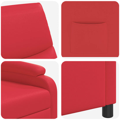Relaxfauteuil Rood Kunstleer