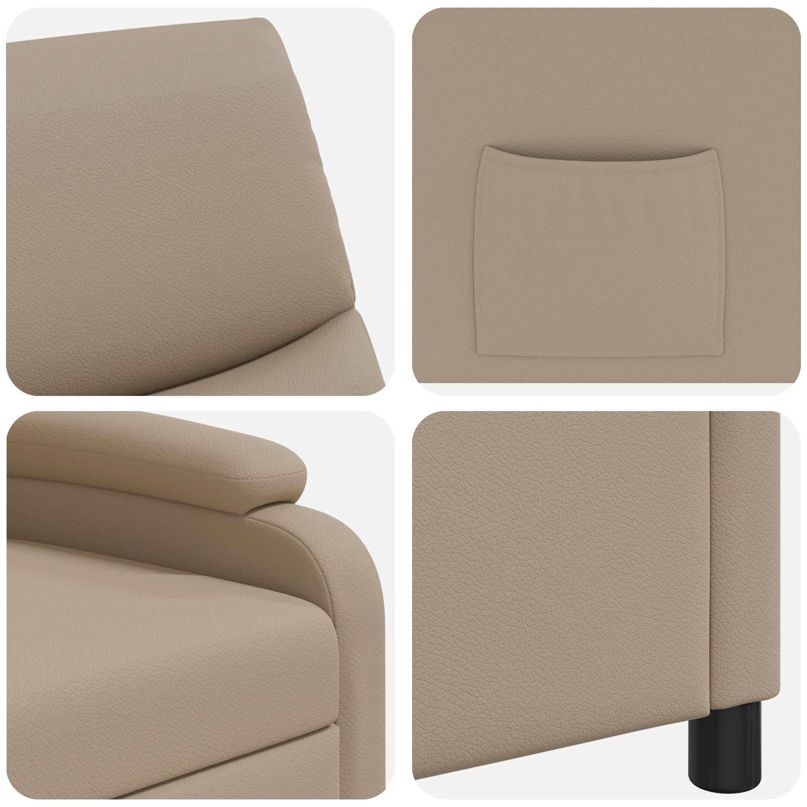 Relaxfauteuil Cappuccino Kunstleer