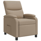 Relaxfauteuil cappuccino kunstleer 66x95x100 cm