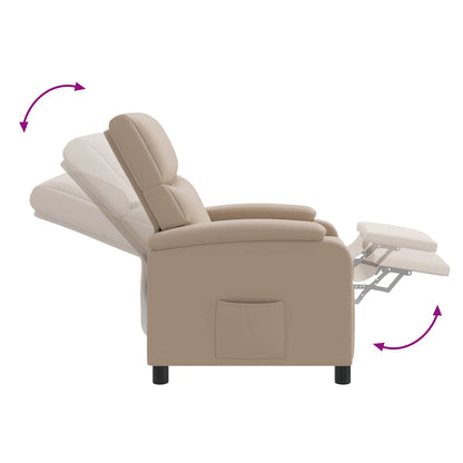 Relaxfauteuil Cappuccino Kunstleer