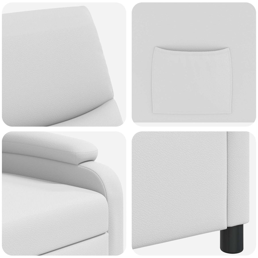 Relaxfauteuil Wit Kunstleer