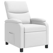 Relaxfauteuil Wit Kunstleer