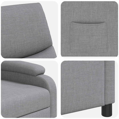 Relaxfauteuil Lichtgrijs Stof