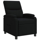 Relaxfauteuil zwart stof 66x95x100 cm