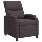 Relaxfauteuil donkerbruin stof 66x95x100 cm